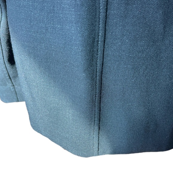 LAFAYETTE 148 New York Virgin Wool Blazer Womens Size 8 Black Gray Unlined - Picture 6 of 13